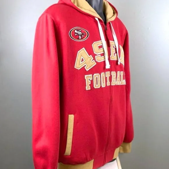 SAN FRANCISCO NFL 49ERS Full Zip Hoody by G-III Medium Large XL